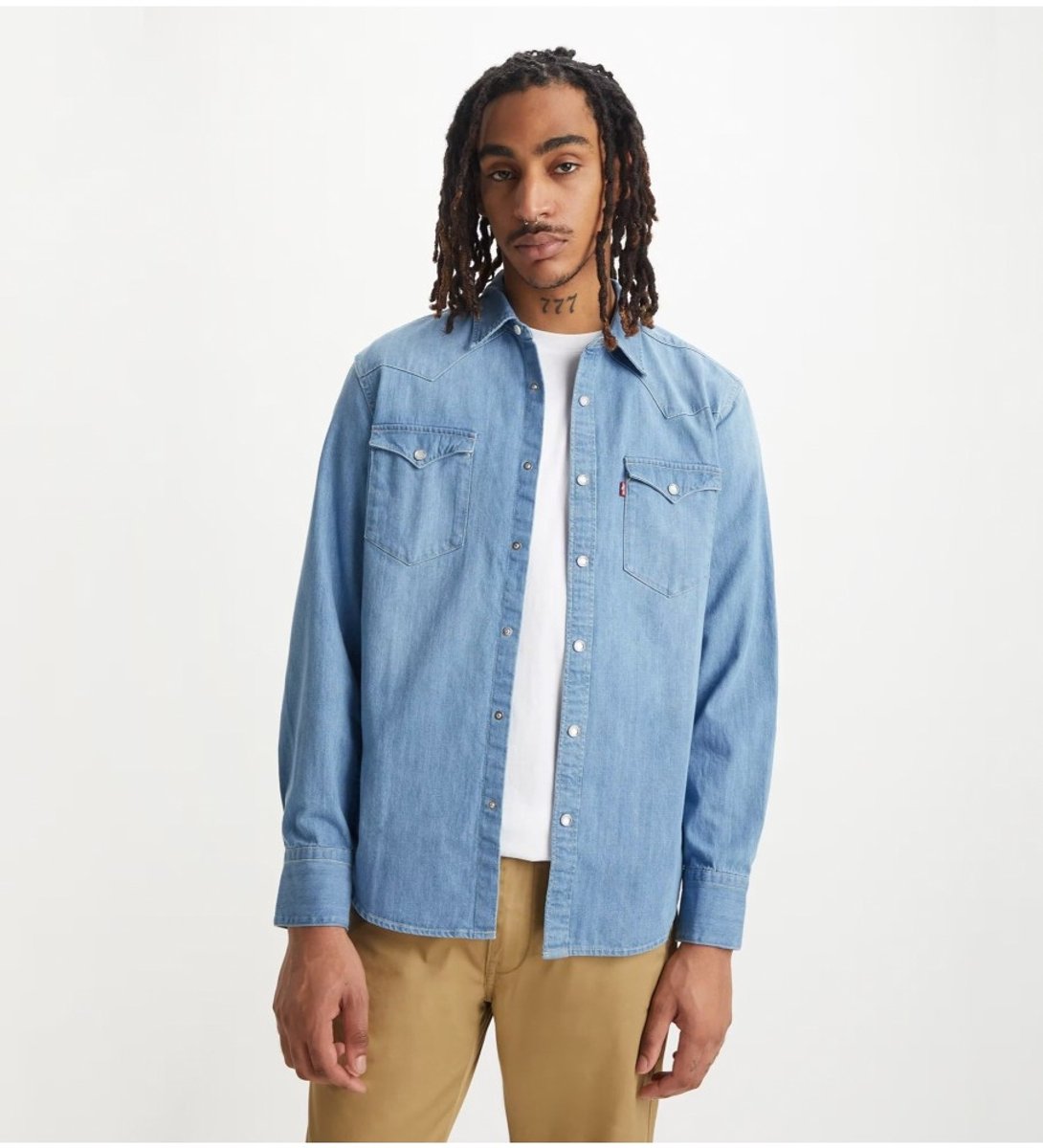 Levi’s Barstow Western Overhemd – Heren Overhemden Casual Blauw