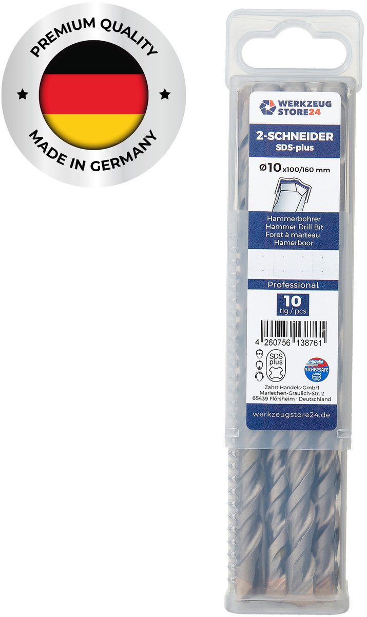 WS24 10x SDS-Plus klopboor PRO Ø 10 x 160 / 100 mm - WS24-100422
