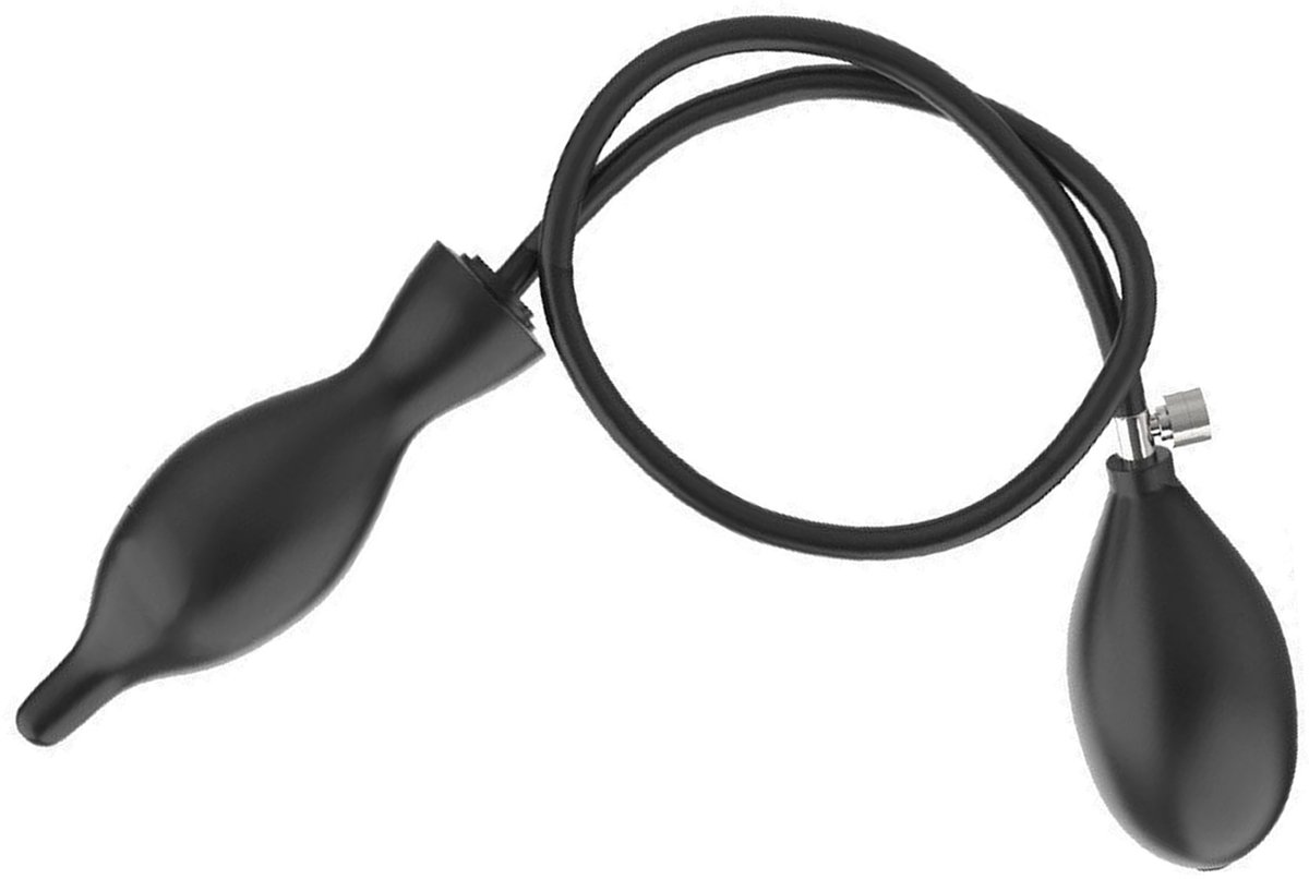 Opblaasbare Anaal Plug - Verstelbare Silicone Expander - Veilig Volwassen Speeltje - Zwart