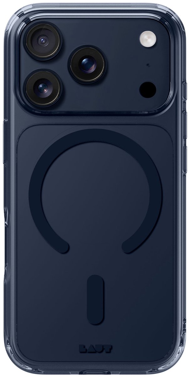 Laut Crystal Fluro iPhone 17 Pro Hoesje met MagSafe® – Clear Midnight Transparant