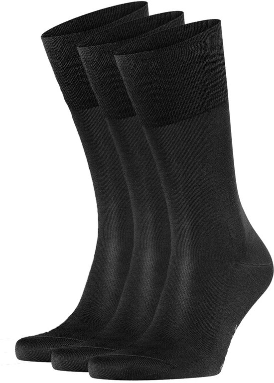 FALKE Tiago Lot de 3 paires de chaussettes Business & Casual en Katoen biologique pour homme Bleu - Chaussettes 44