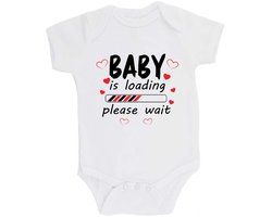 100% katoenen Romper bedrukt met grappige tekst Kado Cadeau Kraamkado Kraamcadeau 