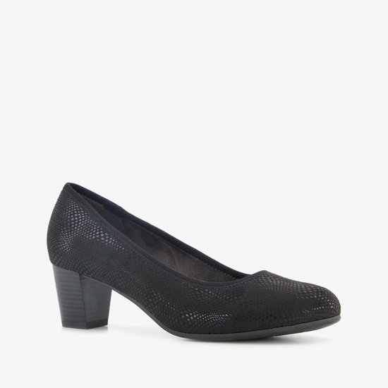 Softline dames pumps met H leest zwart - Maat 39