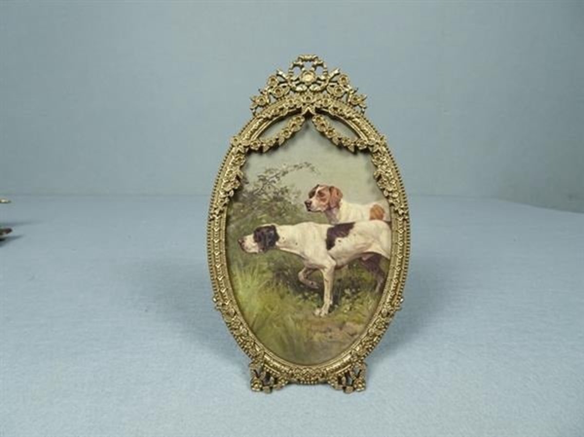Meander Ovaal Fotolijstje – Antiek Goud – 11×2×19 cm – Elegant & Decoratief Zie foto