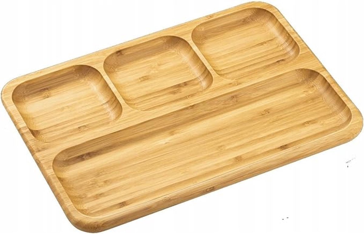 Wilmax - Serveerschaal met Verdelers - 33 x 23 cm