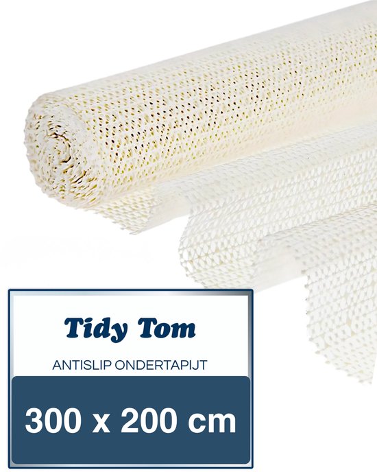 Tidy Tom antislip ondertapijt - anti-slip onderkleed - 300 x 200 cm - onder kleed en tapijt - verkrijgbaar in verschillende maten