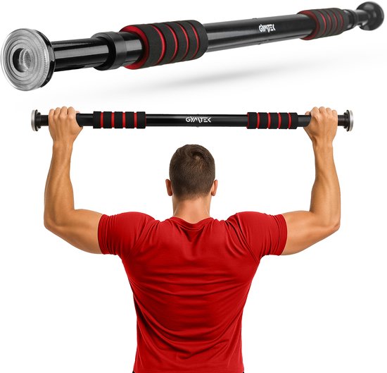 Flyelf Optrekstang Pull Up Bar Fitness voor Pullups, Max Capaciteit:150 KG, Multifunctionele Optrekstang 80-130 cm