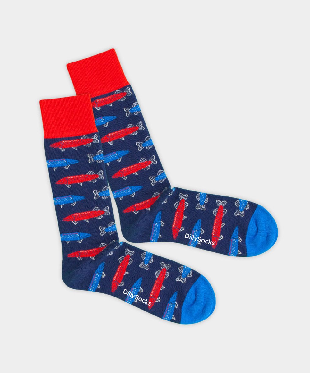 DillySocks Gone Fishing Sock 41-46