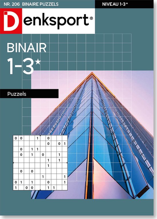 Denksport Puzzelboek Binaire puzzels 1-3*, editie 206