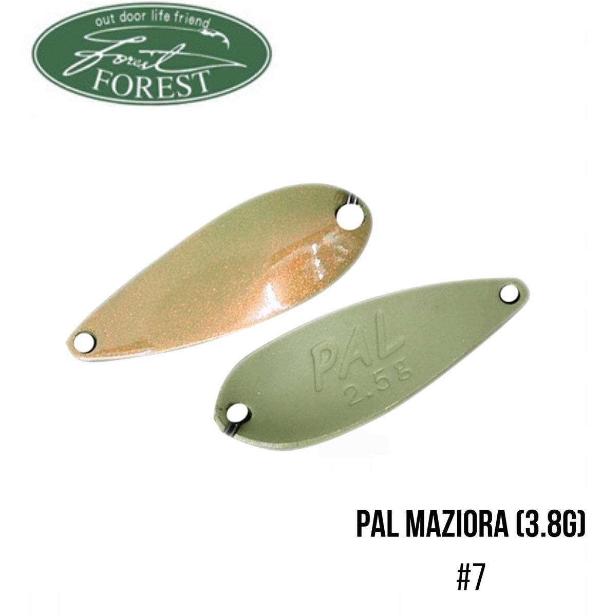 Forest PAL Maziora Wobbler 3,8 g - Olijf Majo