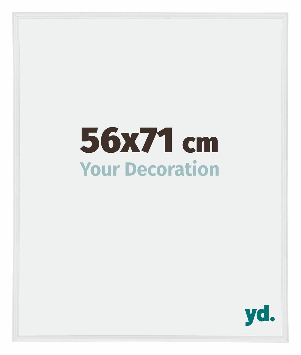 yd. Your Decoration - Fotolijst 56x71 cm - Kunststof - Wit Hoogglans - Annecy