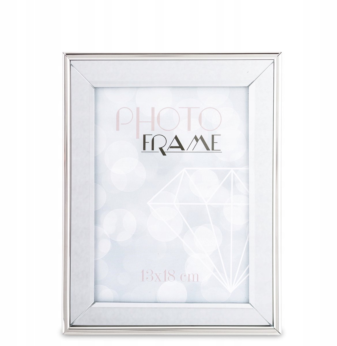 Elegante zilveren fotolijst 13x18 cm - Glamour Stijl