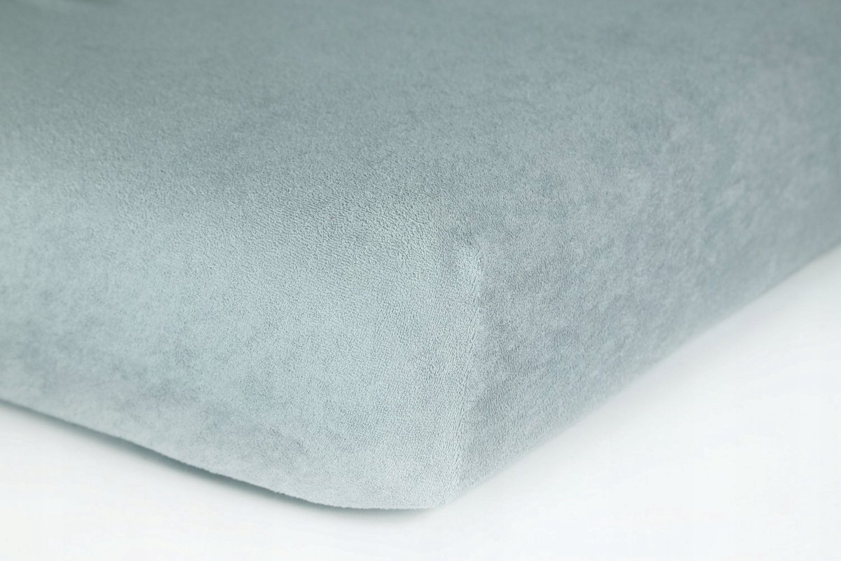 Fijne Frotte Hoeslaken met Elastiek 140x200 cm Lichtgrijs