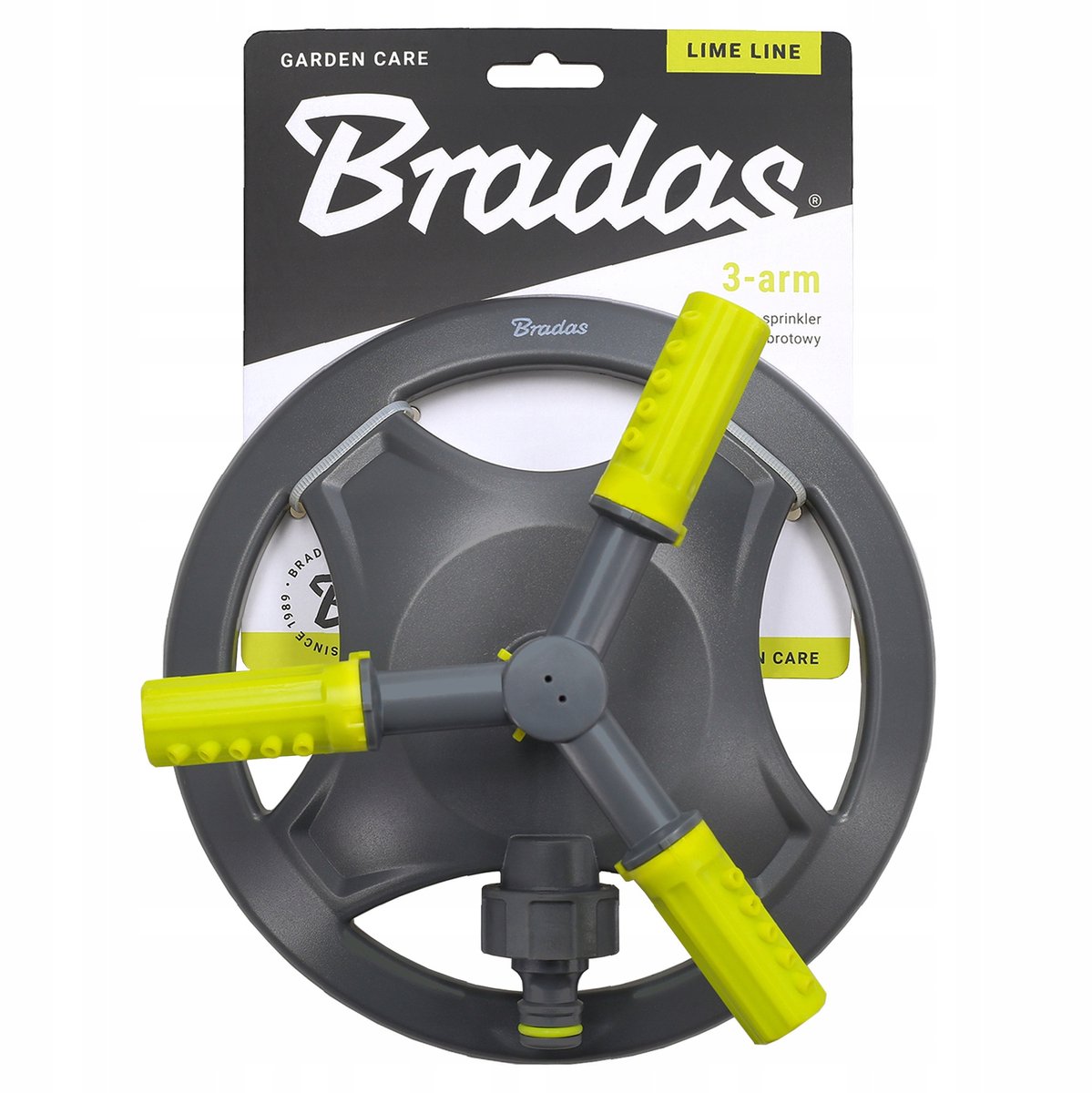 Bradas 3-armige grondsproeier met voet - Efficiënte tuinirrigatie