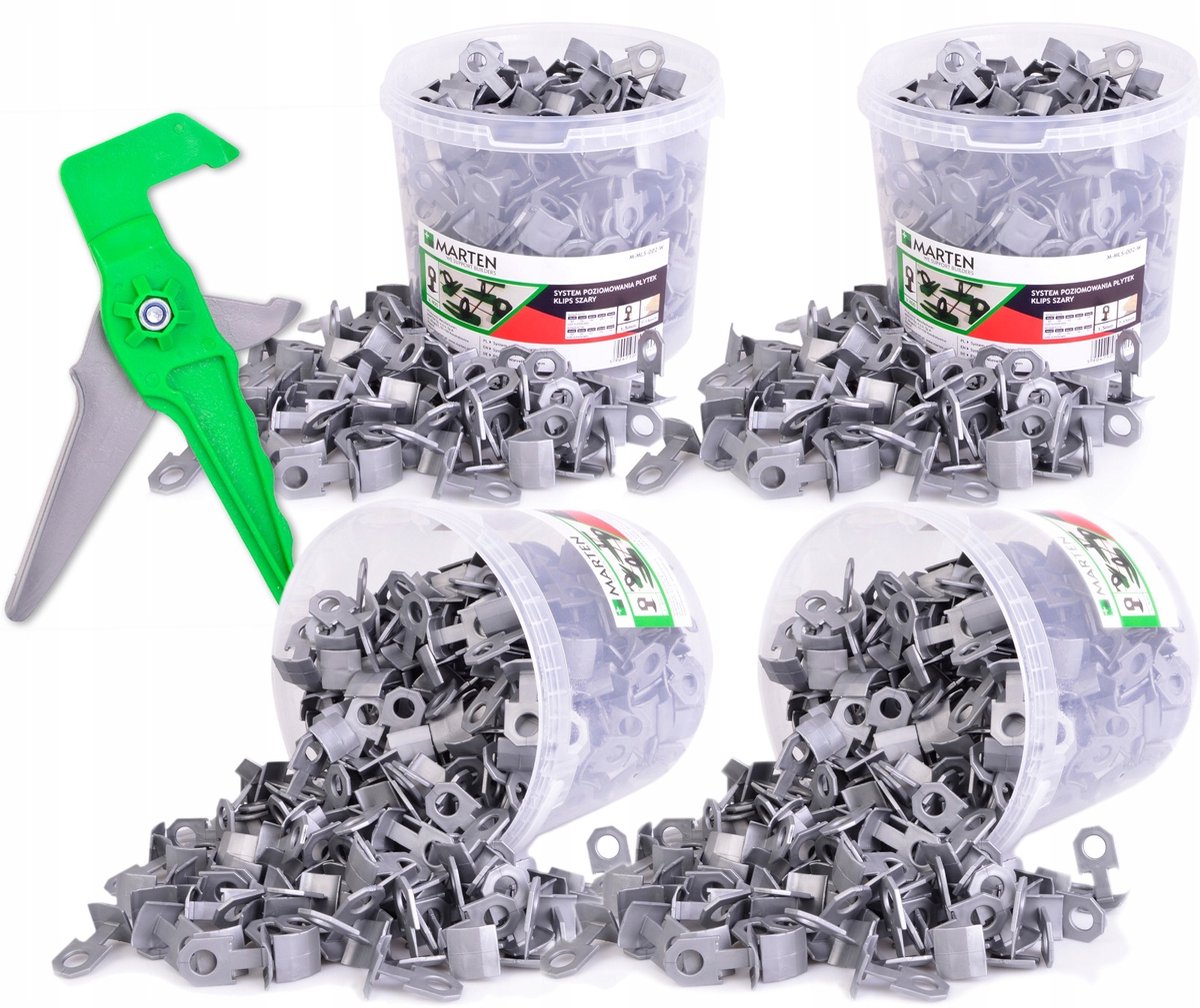 Snel Tegel Level Systeem 1600 Clips + Tang