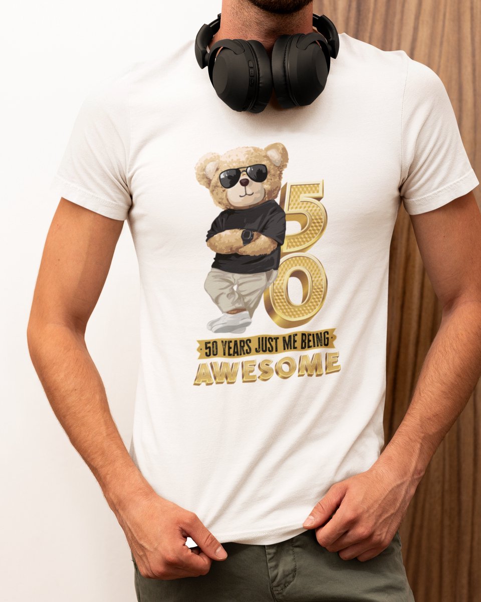 50 Jaar Verjaardag cadeau T-shirt - Wit T-shirt Heren - Maat L - Verjaardag Cadeau Mannen - Limited Edition