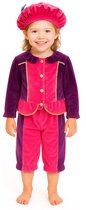 3-delig Pietenpak Pietenkostuum Unisex - Roze-Paars - Maat 6-8 jaar