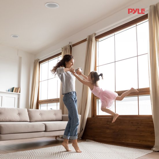 Pyle Luidsprekers, 4 Bluetooth Plafondluidprekers 200 Watt, Inbouwluidsprekers voor Thuis — afbeelding 3