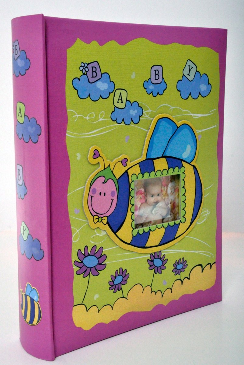 Kinderfotoalbum 10x15 cm, 200 foto's, genaid, meter afdrukken