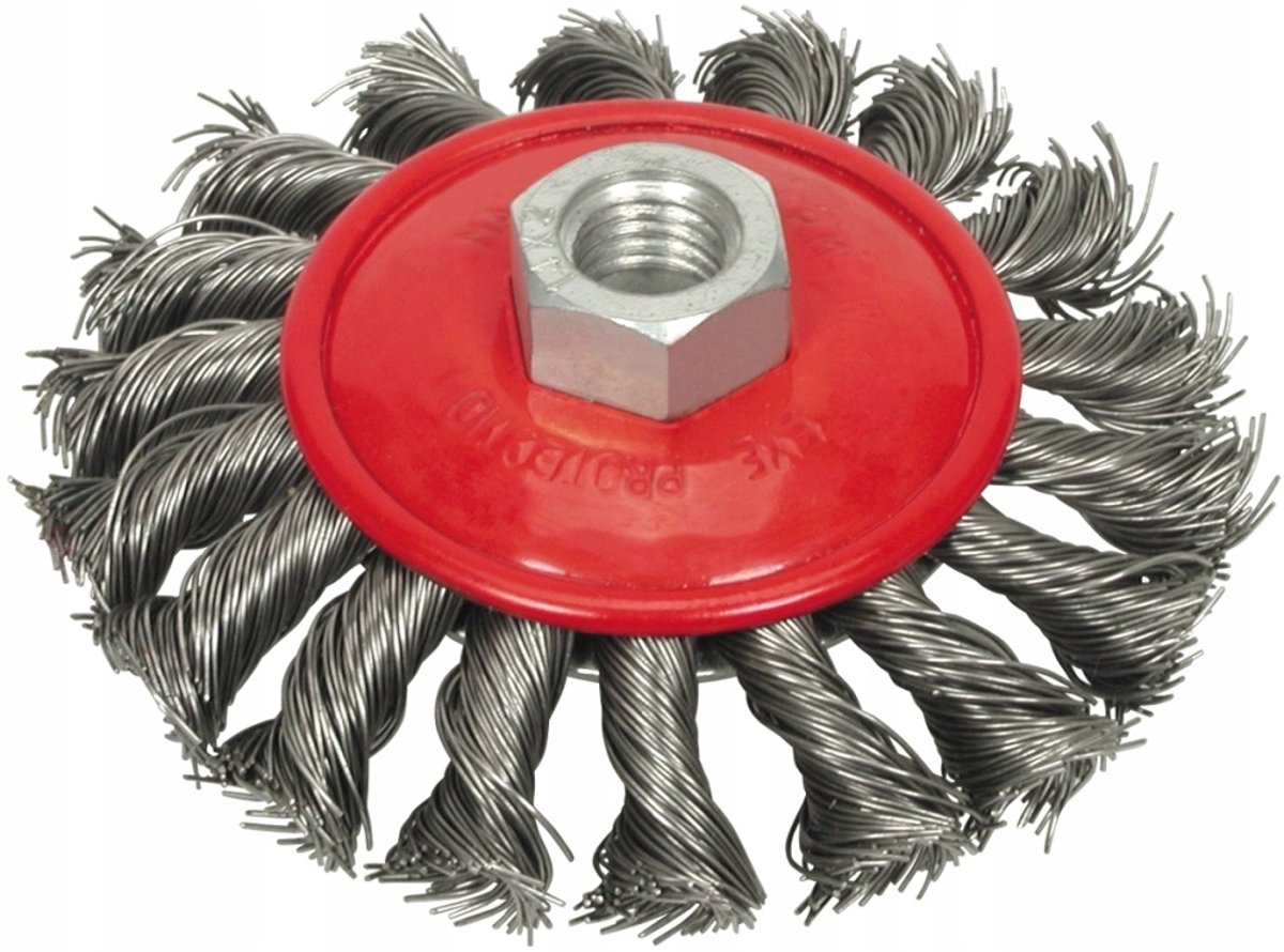 Vorel Schijfborstel 100mm Gevlochten Staaldraad