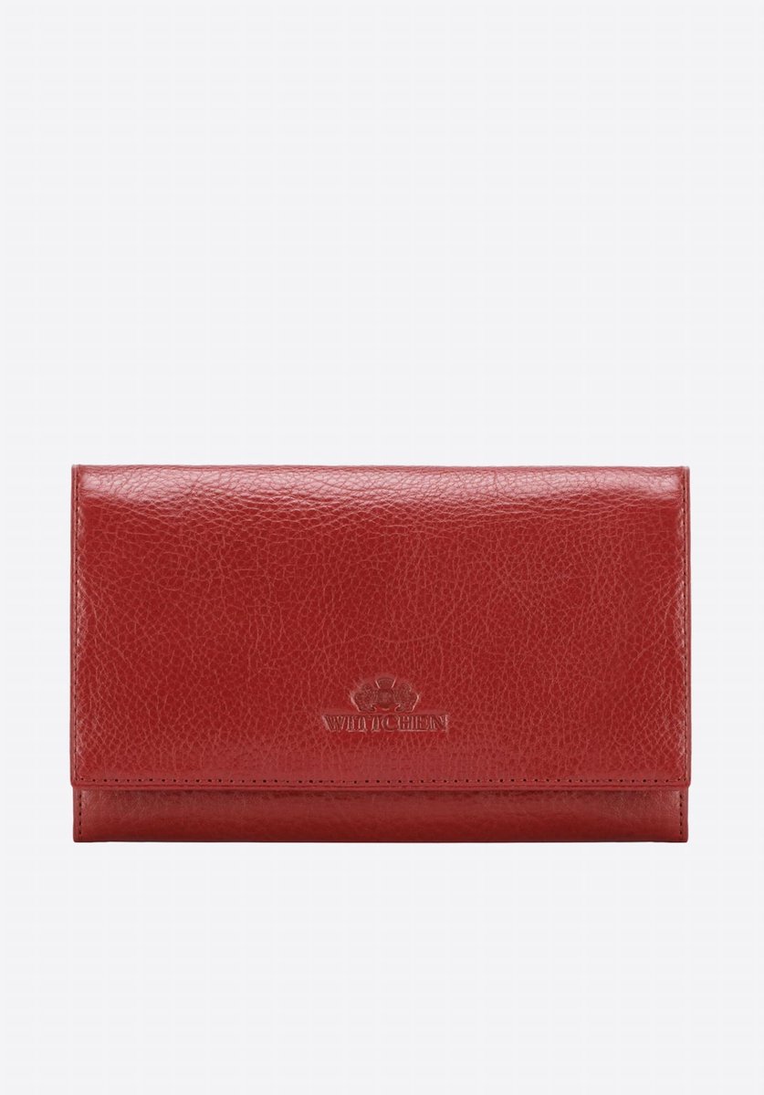 Wittchen Portemonnee Dames Rood Leer RFID Elegant Medium