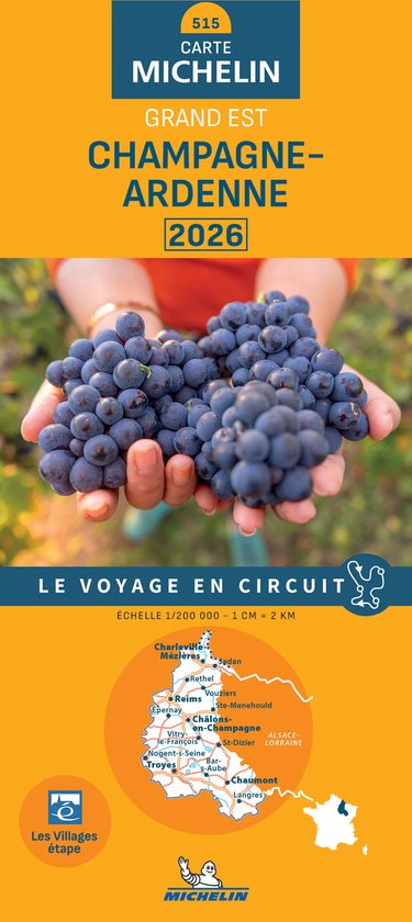 Regionale kaarten Michelin - Michelin Wegenkaart 515 Champag ... - cover
