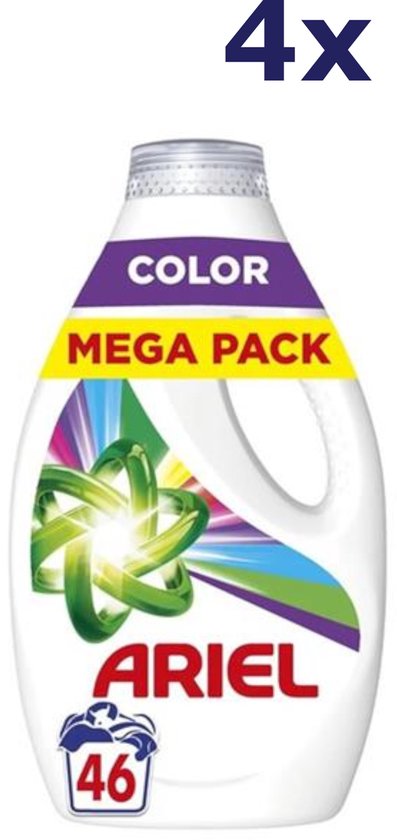 4x Ariel Color Vloeibaar wasmiddel 2070 ml 46 wasbeurten | bol