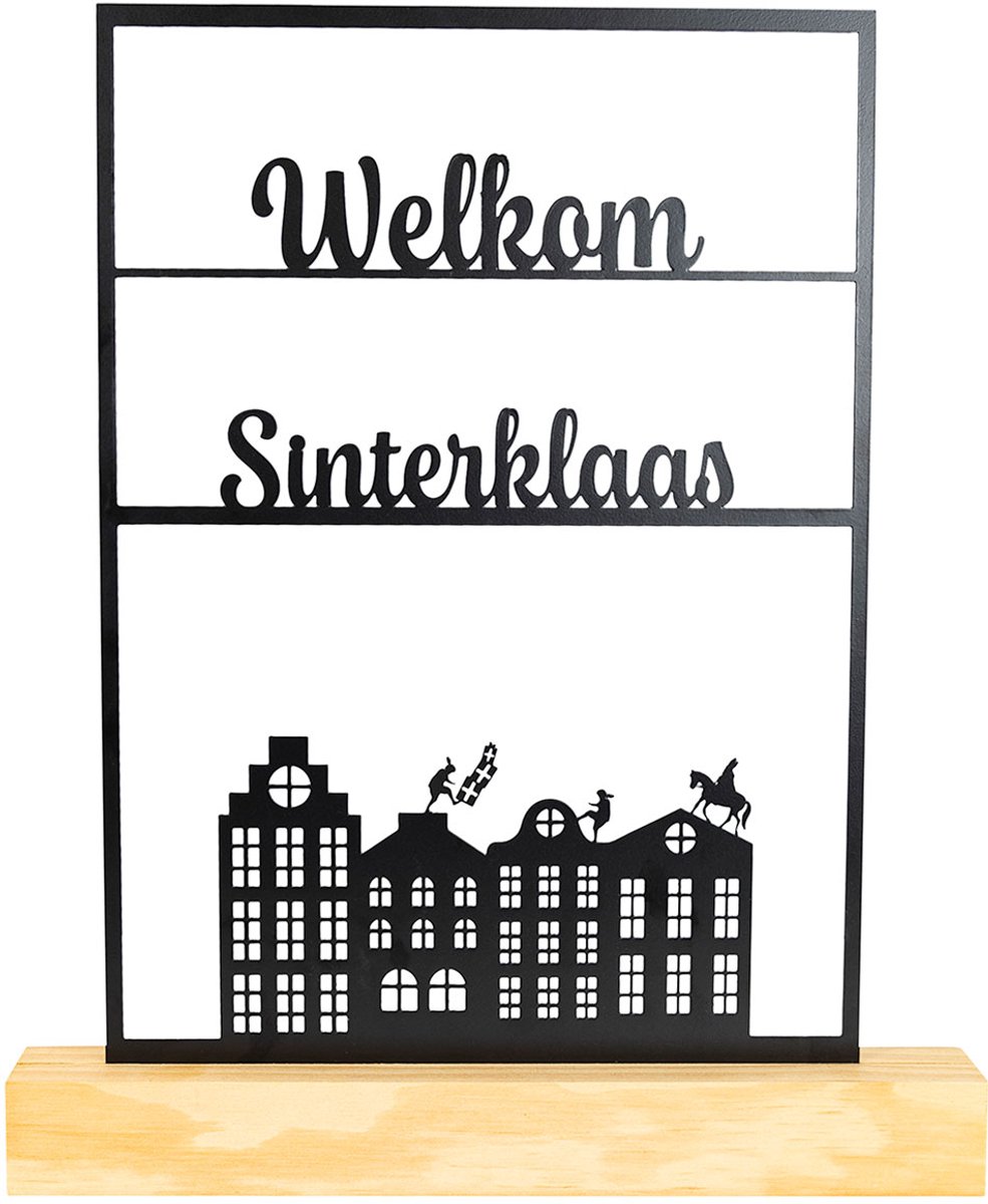 2 x Metalen frame welkom sinterklaas