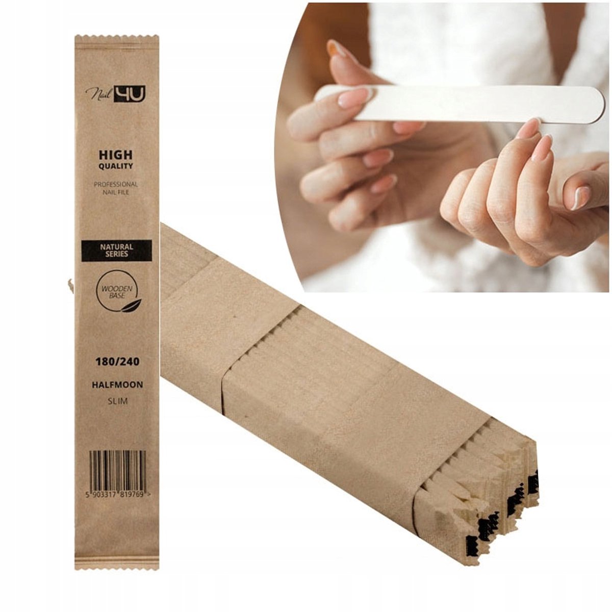Nail4U Vijl 10x Slim Model Boot 180/240 - Milieuvriendelijk