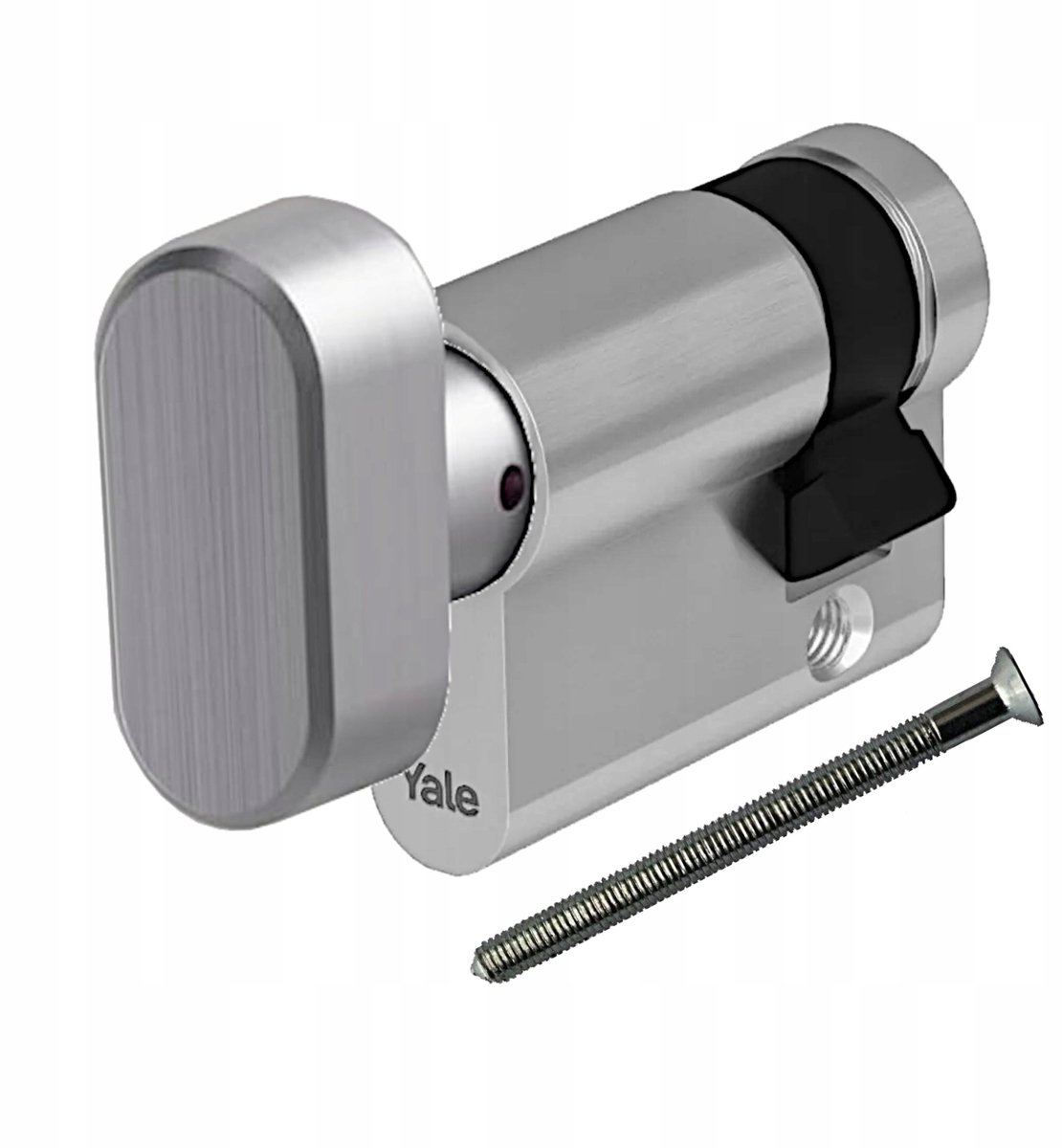 Yale Y500 G55/10 Cilinder met Knop - Satin