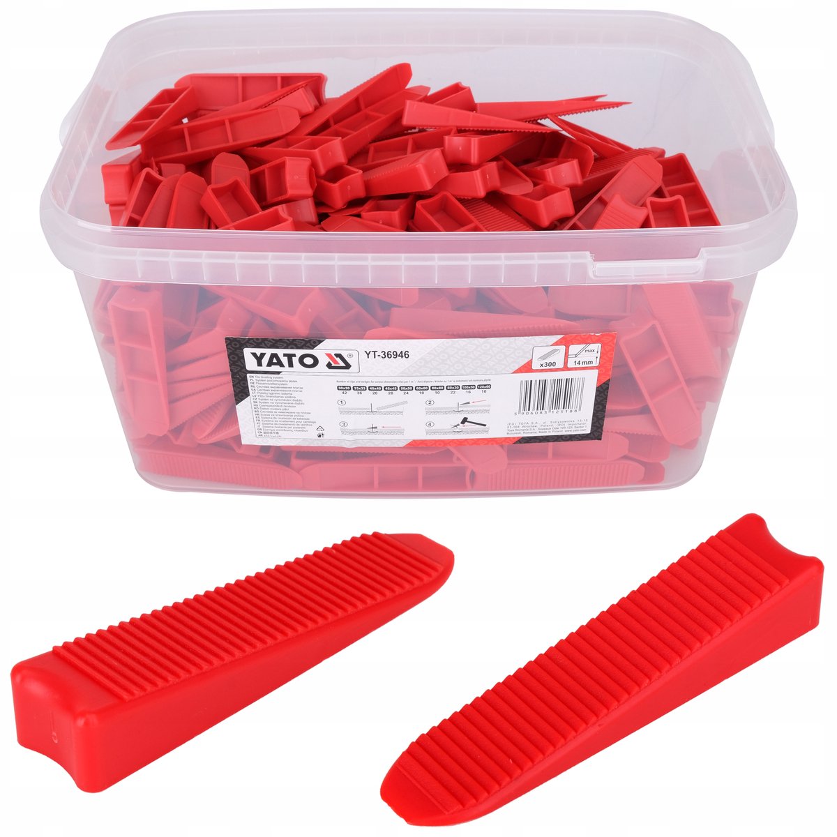 Yato 300x tegelnivelleringswiggen 1 mm voeg - perfecte tegels