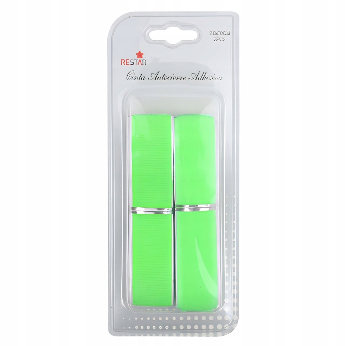 Fluorescerende Groene Klittenband Zelfklevend 2,5x70 cm