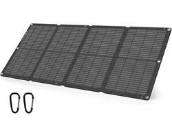 Sounix Opvouwbaar Zonnepaneel – 30W – USB C en USB – Dubbele Aansluiting – Noodpakket – Draagbaar Zonnepaneel – Mobiele Telefoon Oplader