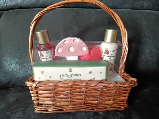 hello winter badset in cadeaumand
