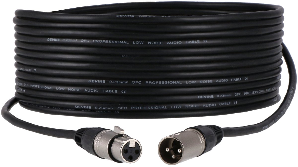 Devine MIC100/10 XLR microfoon- en signaalkabel 10 meter (100x)
