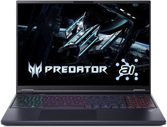 Predator Helios Neo 16 AI PHN16-73-99XR - Gaming Laptop - 16 inch 3K 240Hz - Core Ultra 9 - 32GB - 2TB SSD - RTX 5070Ti
