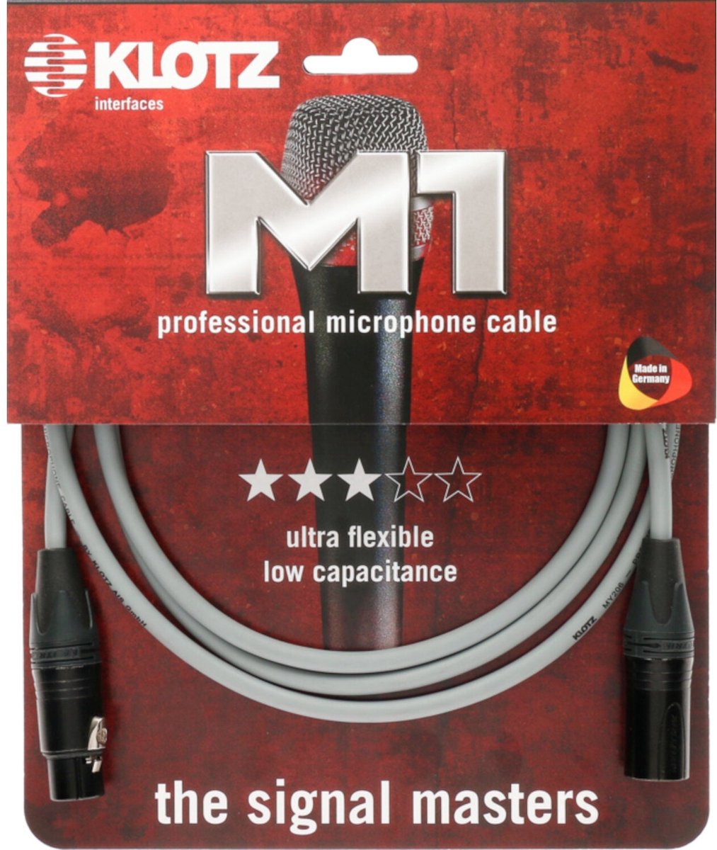 Klotz M1FM6N0200 Professionele microfoonkabel 2 meter