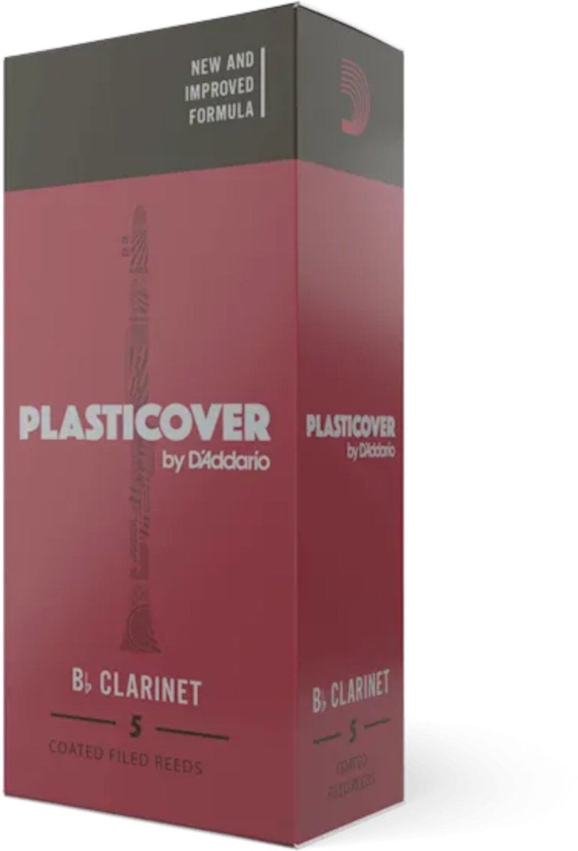 D'Addario Woodwinds RRP05BCL250 Plasticover Bb Klarinetrieten, 2.5, 5-pack