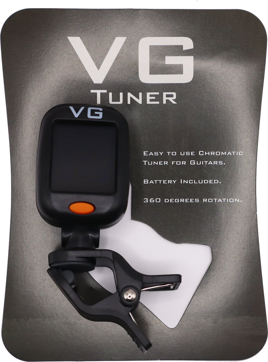 VG stemapparaat | diverse instrumenten | stemapparaat gitaar - bas - viool - ukulele - chromatisch | zwart