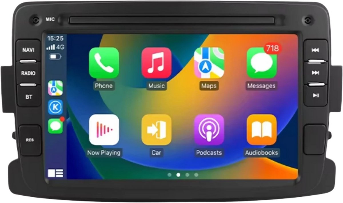 Autoradio met bluetooth - Carplay - Voor Renault / Dacia (Duster / Sandero / Captur / Logan 2 / Dokker / Symbol / Xray) - Geschikt voor Apple en Android - Stereo - Navigatie - Navigatiesysteem auto - 1GB 32GB