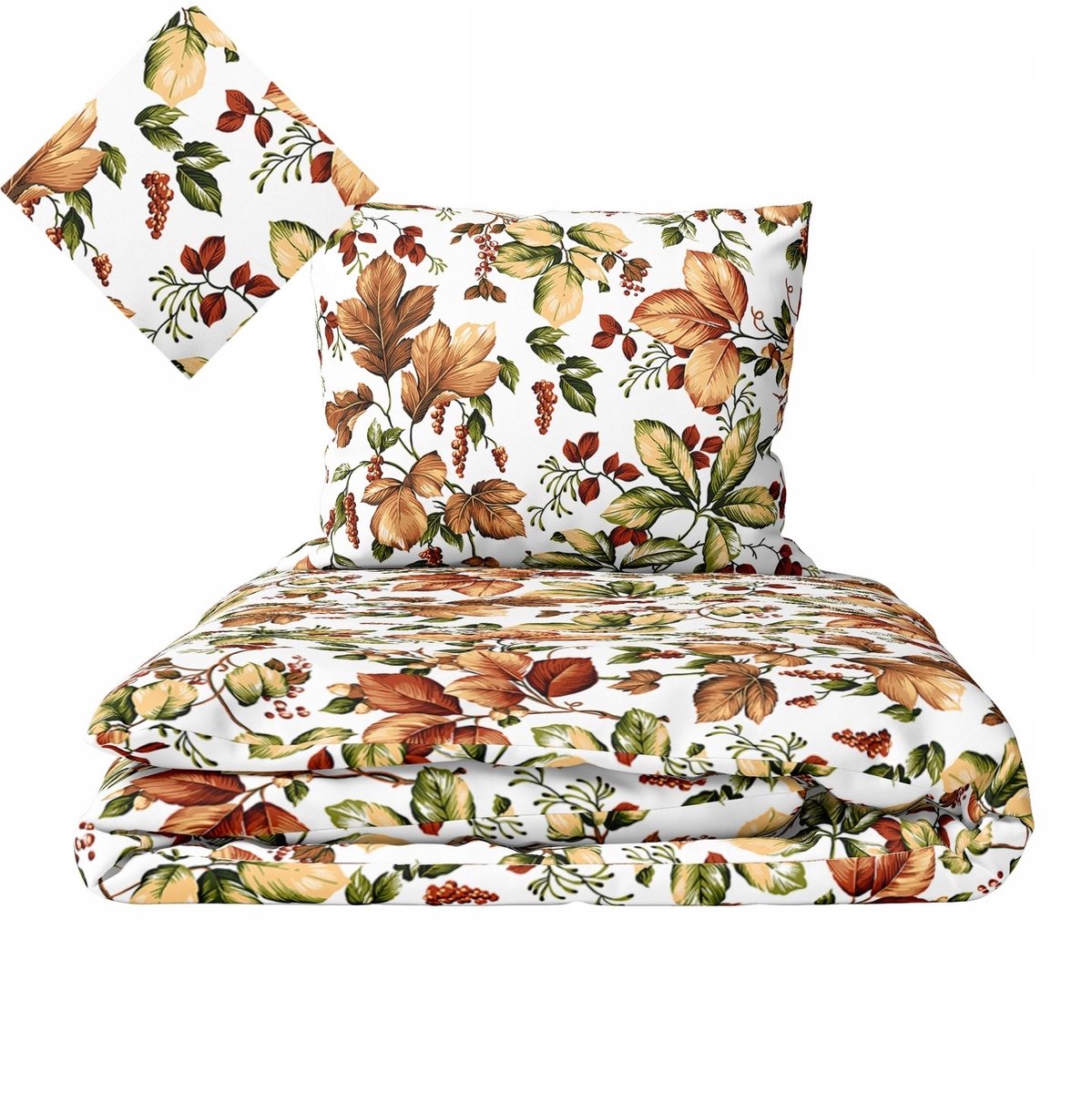 Beddengoedset van 100% katoen, 140x200cm - Zomerbloemenprint