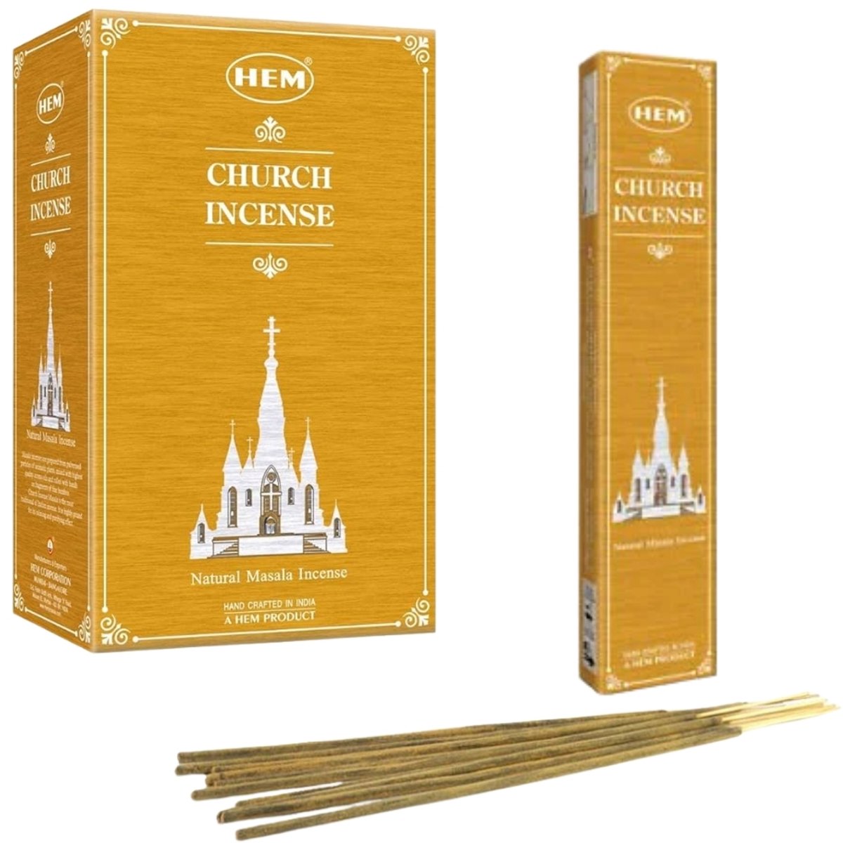 Green Tree Candle Hem - Masala - Wierook Stokjes - Incense Sticks - Church - Kerk - 12 pakjes a.15 gram Multicolor