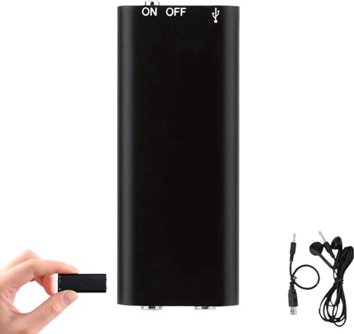Ultra Dunne Spion Microfoon - Geluidsrecorder - Spy Recorder - 4Gb - Audio Recorder