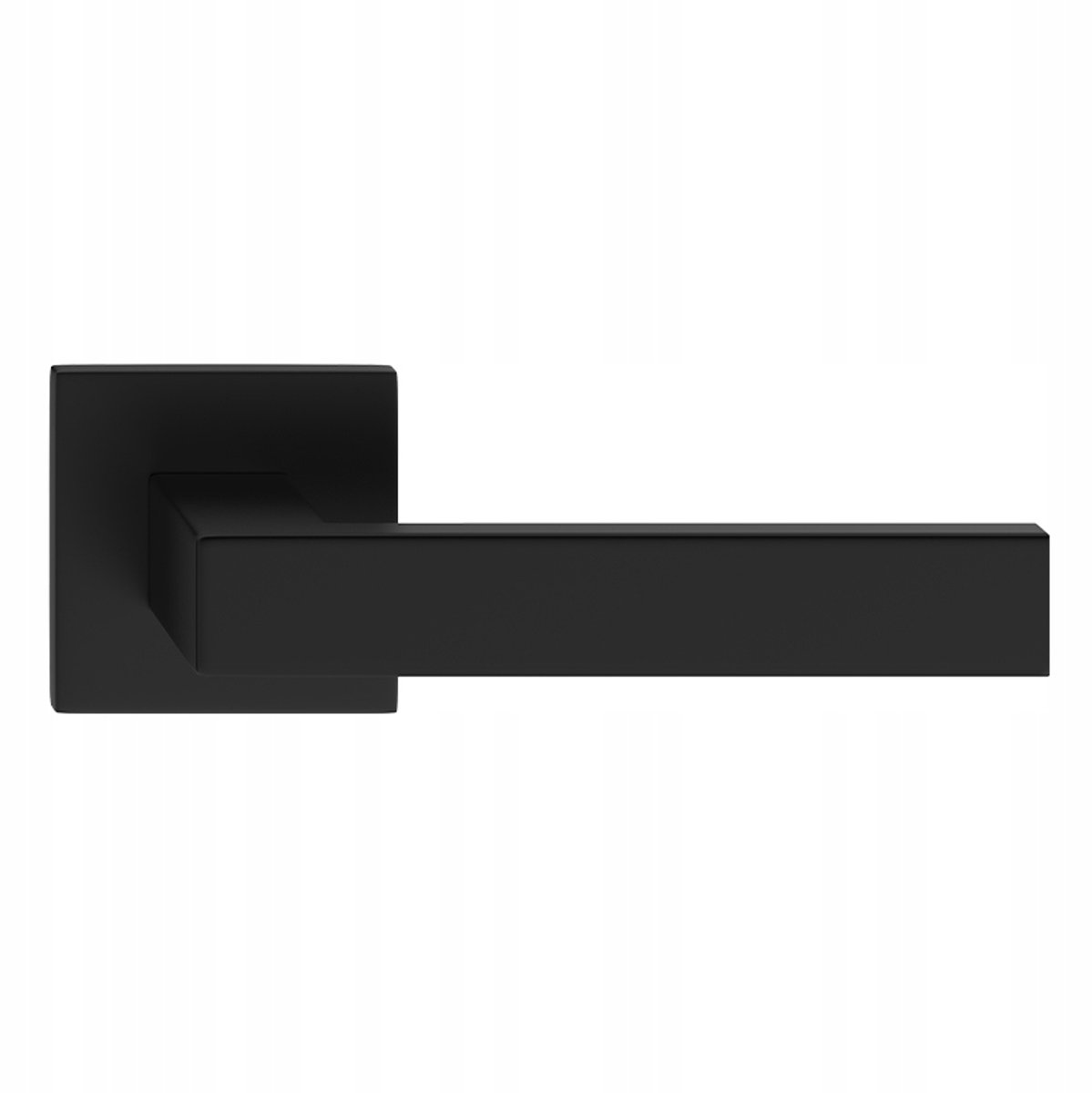 QUBIK K Vierkante Deurklink met FIT Schild 6mm Zwart