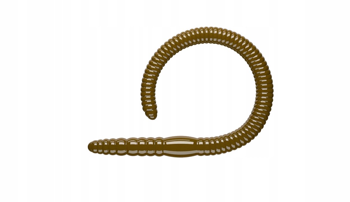 Libra Lures Flex Worm 9,5cm 038 Bruin Geurloos 1 Stuk