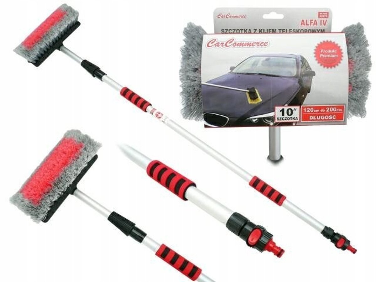 Telescoopborstel met steel 120-200cm - Alfa IV
