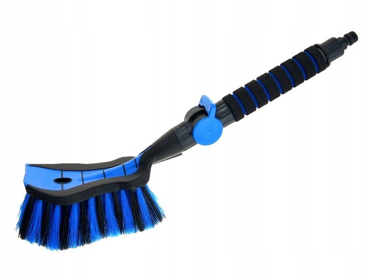Autoborstel met Zachte Greep en Waterklep - Comfortabel Reinigen