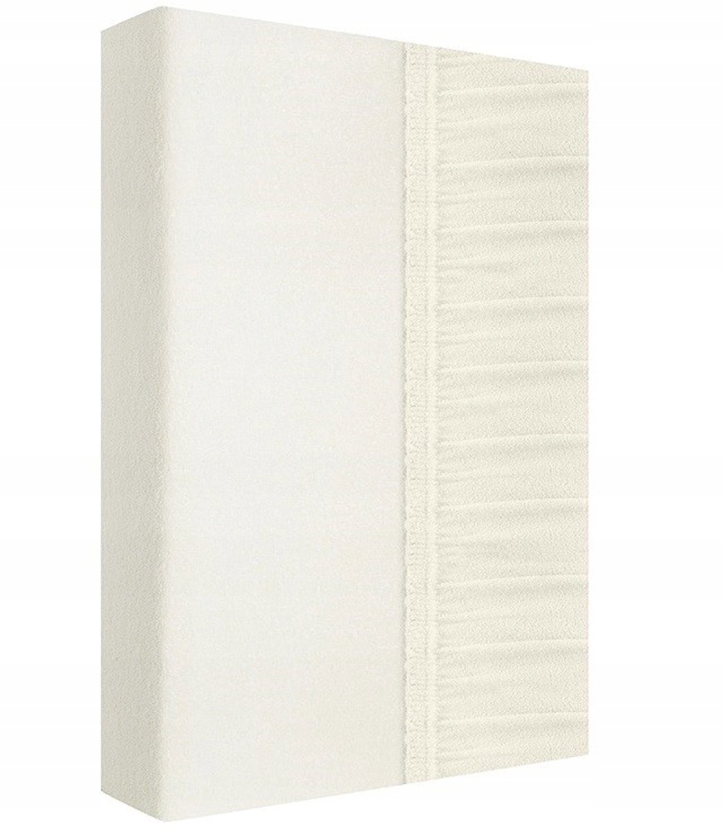 Fijne Frotte Hoeslaken met Elastiek 140x200 cm Ecru