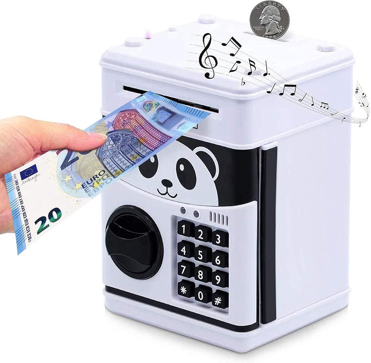 longziming -Elektronische spaarpot voor kinderen – automatische geldkluis met code – spaarkist voor munten en biljetten – educatief speelgoed voor jongens en meisjes – ideaal cadeau voor verjaardag of feestdagen