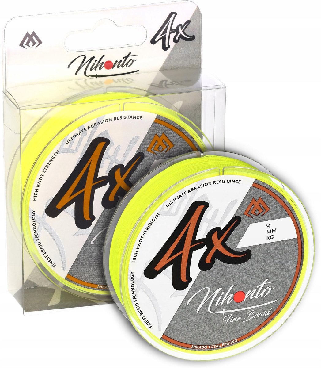 Mikado Nihonto X4 Fluo 0,08 mm 150 m Visdraad Camel